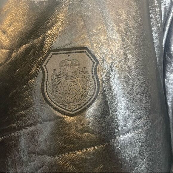 $715 THE KOOPLES Faux Leather Puffer Jacket NWT LARGE - Picture 10 of 13